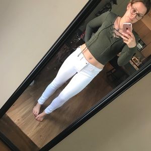 Crop tops, jeans, skirts.